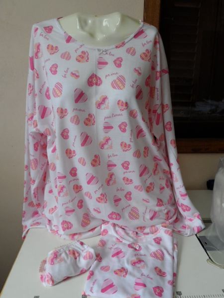 camisola + calcinha adulto